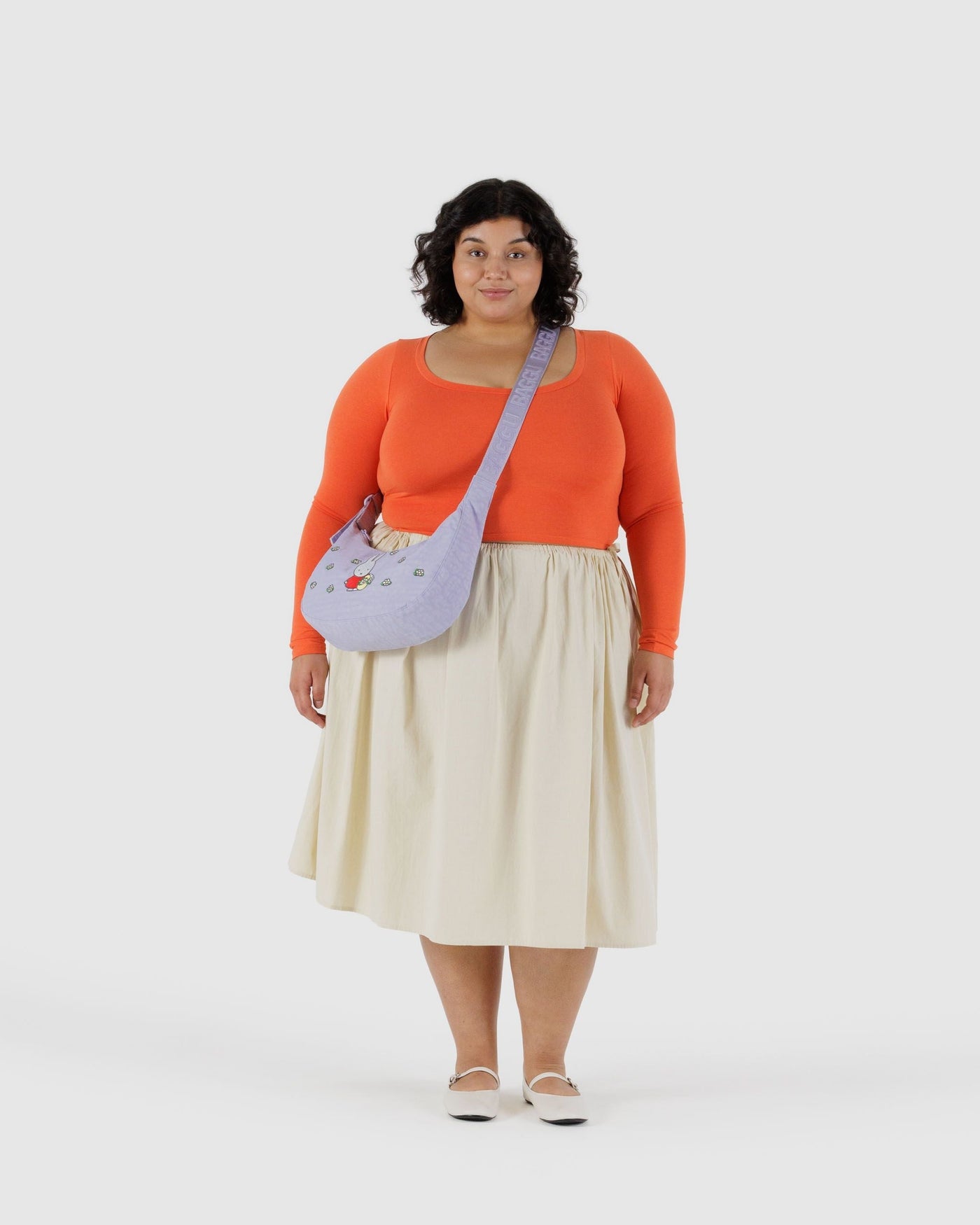 Medium Nylon Crescent Bag